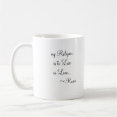 Mug ma religion est de vivre dans l'amour (Gauche)