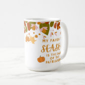 Mug Ma saison préférée est la chute du patriarcat (Devant droit)