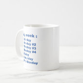 Mug Ma semaine (Devant gauche)