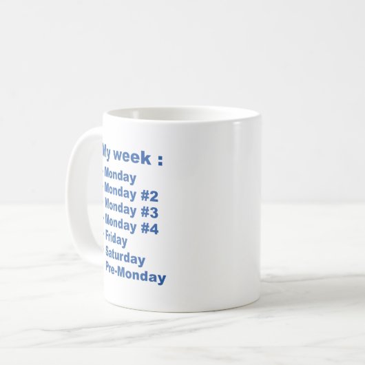 Mug Ma semaine (Devant gauche)