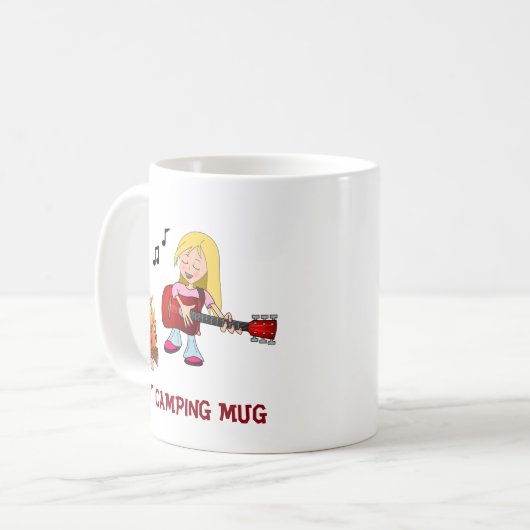 Mug Ma Tasse-Fille de camping (Devant gauche)