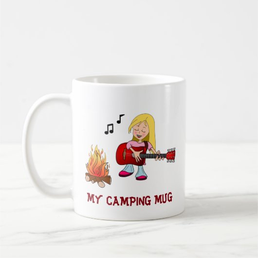 Mug Ma Tasse-Fille de camping (Gauche)