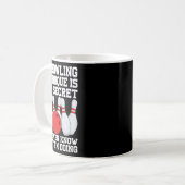 Mug Ma Technique De Bowling Est Secret Drôle Bowling B (Devant gauche)