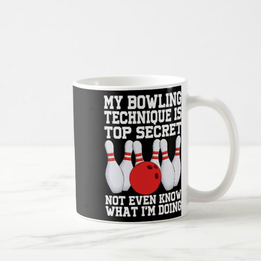 Mug Ma Technique De Bowling Est Secret Drôle Bowling B (Droite)