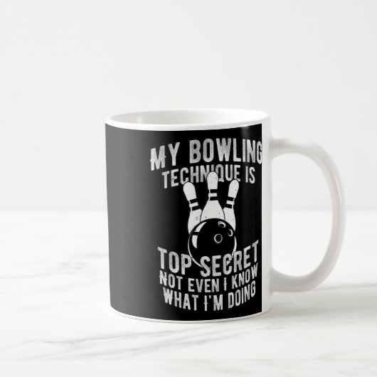 Mug Ma Technique De Bowling Est Top Secret Funny Bowli (Droite)