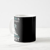 Mug Ma vie est en train de dévaler des pentes de ski r (Devant gauche)
