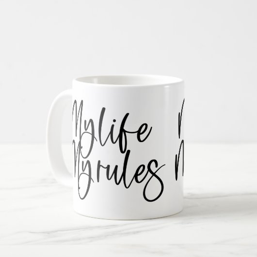 Mug Ma vie, mes règles (Devant gauche)