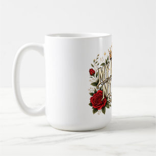 Mug Ma Vie Mes Règles Couronne De Rose Gothique Floral