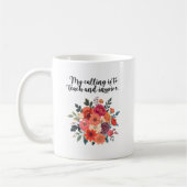 Mug Ma vocation est d'enseigner et d'inspirer le desig (Gauche)