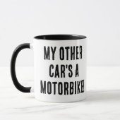 Mug Ma voiture est une moto (Gauche)