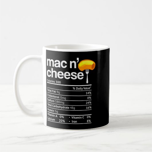 Mug Mac And Cheese Nutrition Funny Thanksgiving Mac N' (Gauche)