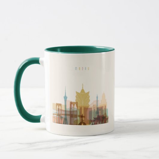Mug Macao, Chine| Ville Skyline (Gauche)