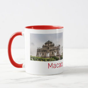 Mug Macao Ruin de l'Eglise St Paul's Souvenir de Chine