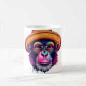 Mug Macaque en Casquette de paille - Fun Monkey Tee (Centre)
