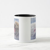 Mug Macaques japonais (fuscata de Macaca) se (Centre)