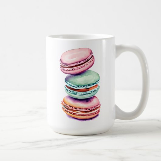 Mug Macaron aquarelle vintage (Droite)