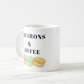 Mug Macarons et café disent (Devant gauche)