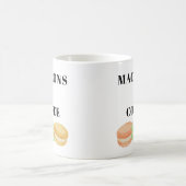 Mug Macarons et café disent (Centre)