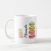 Mug Macarons français aquarelle peints à la main (Gauche)