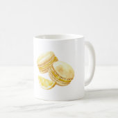 Mug Macarons Jaune Citron (Devant droit)