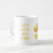 Mug Macarons Jaune Citron (Devant gauche)