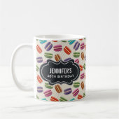 Mug Macarons Motifs parisiens colorés Anniversaire (Gauche)