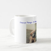 Mug Mâchez sur des choses - il vous aide à penser (Devant gauche)