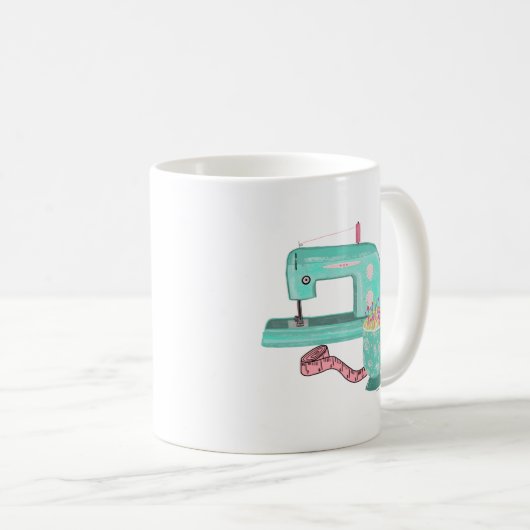 Mug machine à coudre (Devant droit)