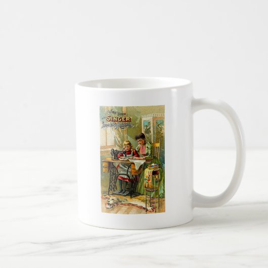 Mug Machine à coudre de chanteur "de la première cru (Droite)