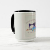 Mug Machine à coudre vintage (Devant gauche)