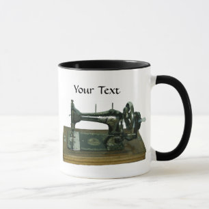 Mug Machine à coudre vintage avec le texte