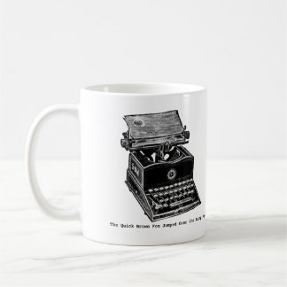 Mug Machine à écrire, le Fox rapide de brun…