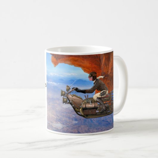 Mug Machine de vol de Steampunk (Devant droit)