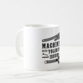 Mug Machine Machiniste Mécanicien CNC drôle Idée cadea (Devant gauche)