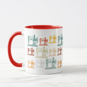 Mug Machines à coudre rétro vintage - Cadeau de coutur