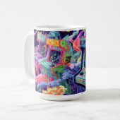 Mug Machines d'arcade rétro dans l'espace (Devant gauche)