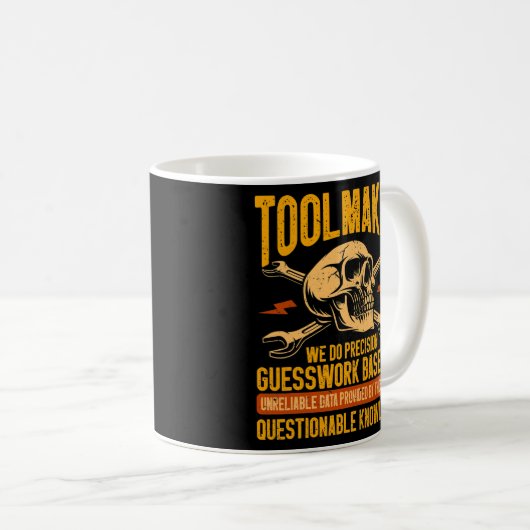 Mug Machining Machinist Precision Guesswork Toolmaker (Devant droit)