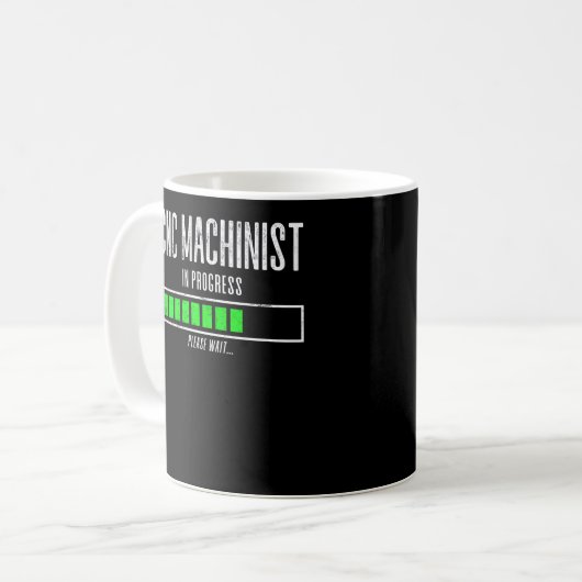 Mug Machiniste CNC En Cours Veuillez patienter Chargem (Devant gauche)