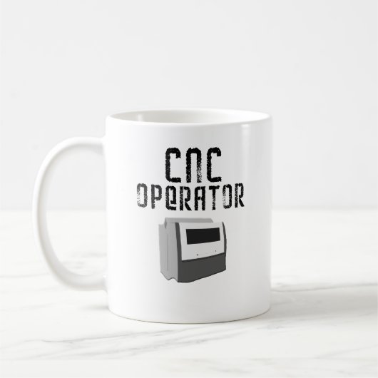 Mug Machiniste d'opérateur de commande numérique par (Gauche)