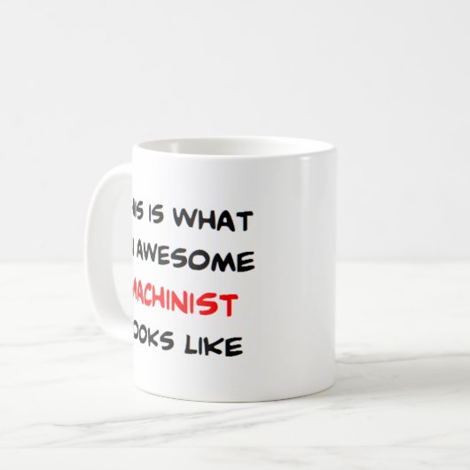 Mug machiniste, génial (Devant gauche)