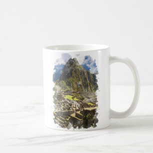 Mug Machu Picchu Pérou Aquarelle Art