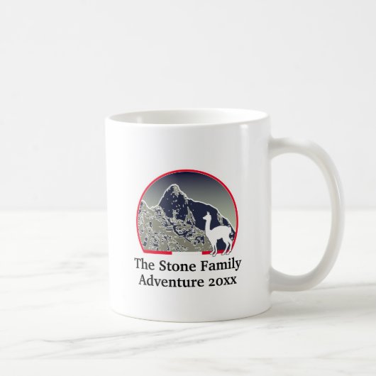 Mug Machu Picchu personnalisé des anciennes montagnes (Droite)