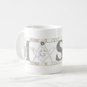 Mug Maçon dans la pierre (Devant gauche)