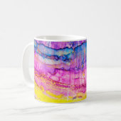 Mug Macro de nuages colorés, plaque d'encre. (Devant gauche)