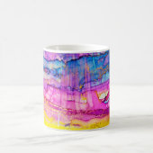 Mug Macro de nuages colorés, plaque d'encre. (Centre)