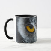 Mug Macro hibou noir et blanc (Gauche)