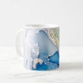 Mug Macro Nuages. Ciel et couleurs blanches Taches. Tr (Devant gauche)