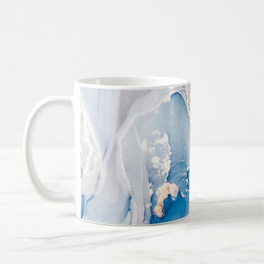 Mug Macro Nuages. Ciel et couleurs blanches Taches. Tr (Gauche)