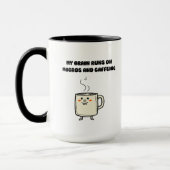 Mug Macros Caféine Puissance Cérébrale Tech Humour Des (Gauche)