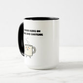 Mug Macros Caféine Puissance Cérébrale Tech Humour Des (Devant gauche)